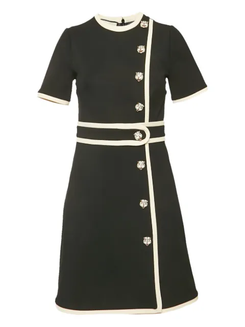 Gucci Pre-Owned vestido con botones Tiger Head