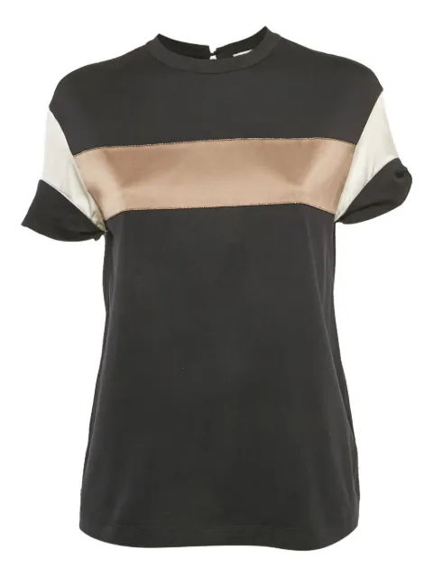 Brunello Cucinelli blusa con detalle de cadena Monili