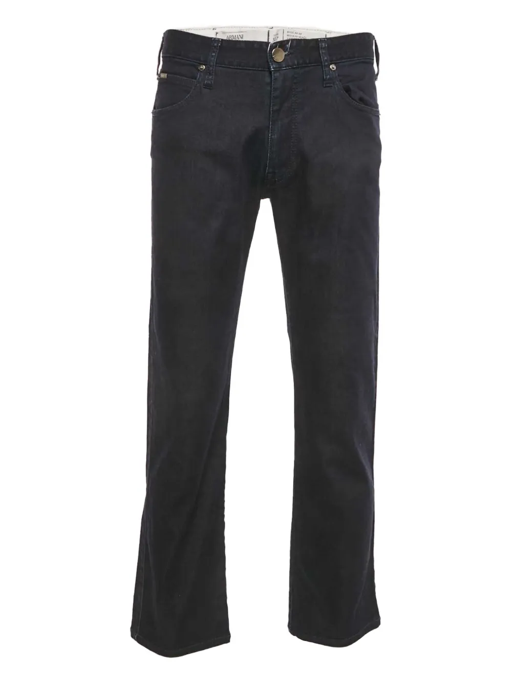Armani Vintage Pantaloni con cinque tasche - Blu