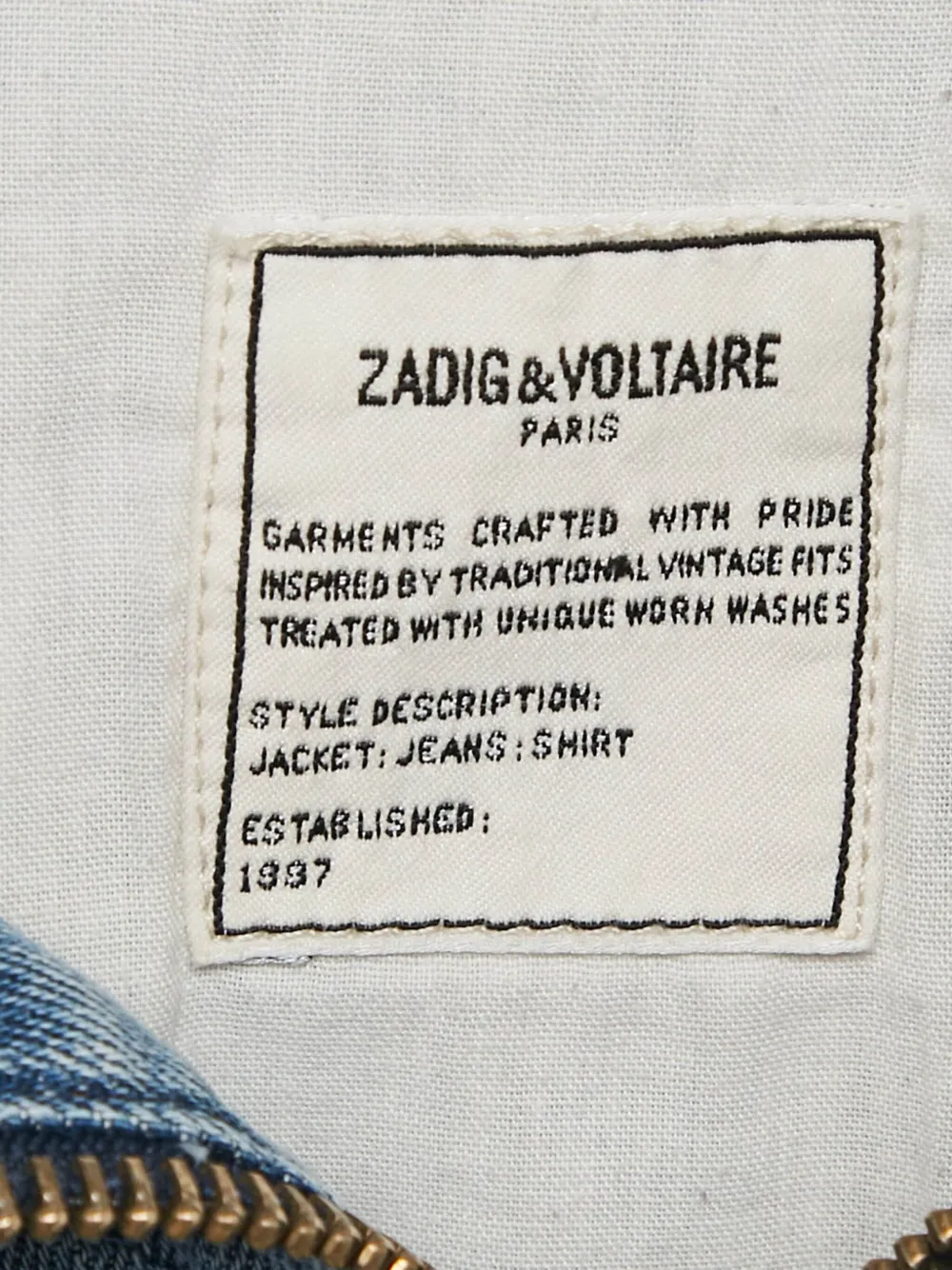 ZADIG & VOLTAIRE Pre-owned Embroidered Sleeveless Denim Jacket In Blue