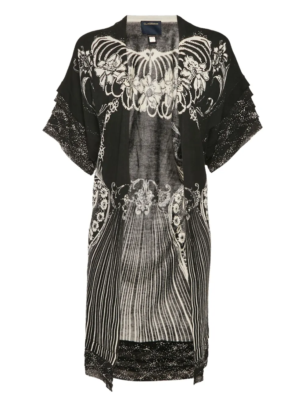 Cavalli Class cardigan à fleurs | noir | Image 1