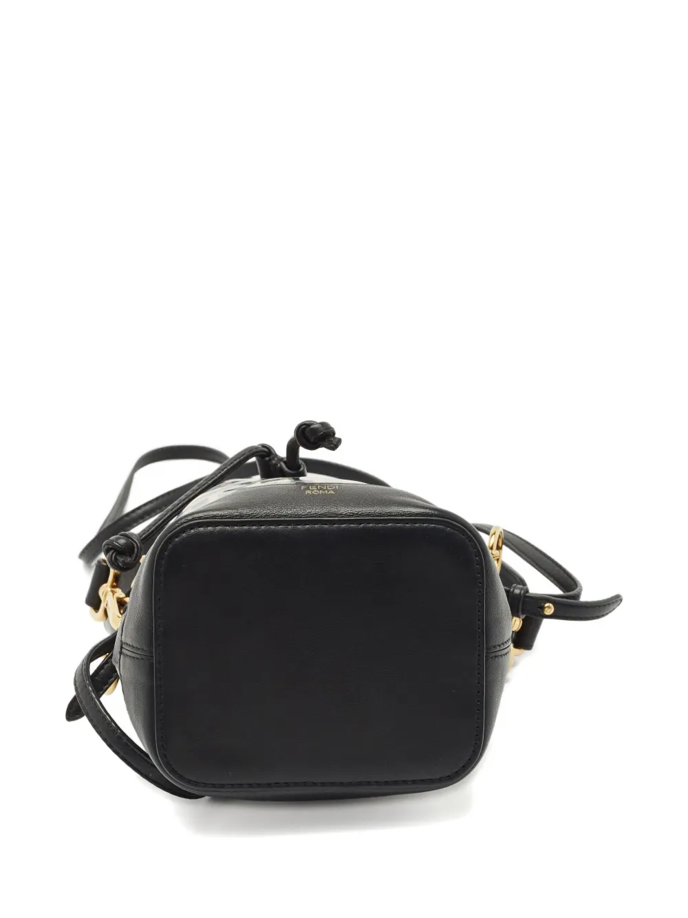 Pre-owned Fendi Mon Tresor Bucket Bag In Black