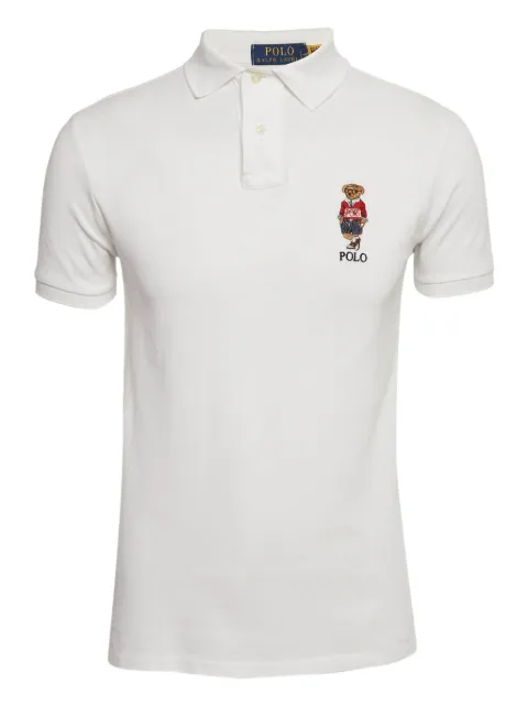 Polo Ralph Lauren Vintage playera tipo polo con bordado Polo Bear