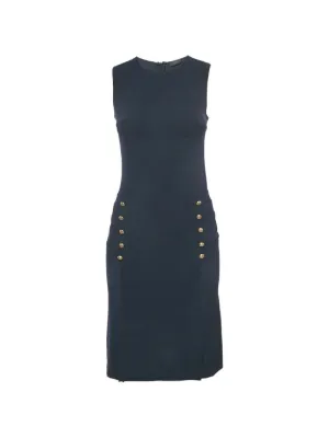 knee length dresses for ladies AYA MUSE Merano Knit Mini Dress in Blue  Clutch