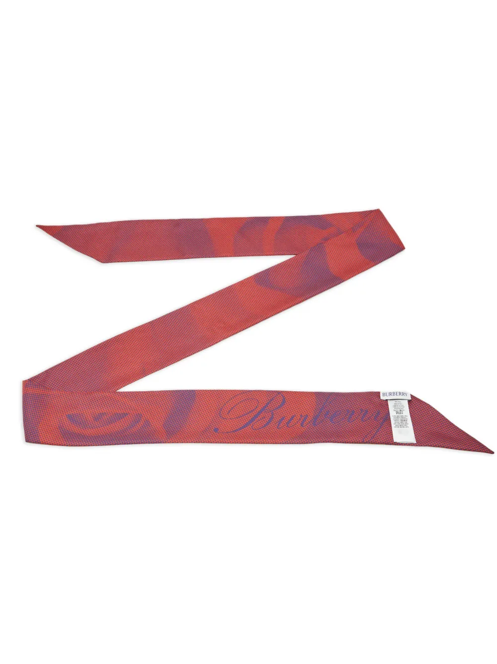 Burberry Pre-Owned mascada de seda con rosas estampadas | Image 2