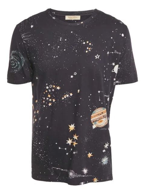 Valentino Pre-Owned celestial-print crew-neck T-shirt