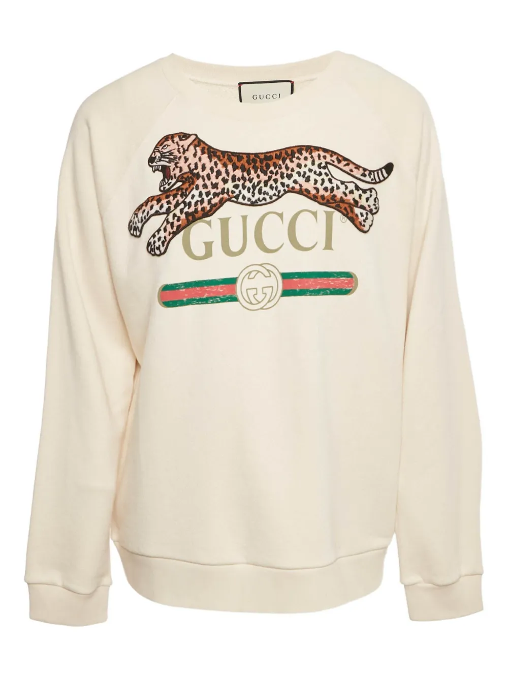 Gucci Pre-Owned sudadera con estampado de leopardo | neutro | Image 1