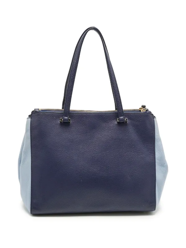 Kate Spade バイカラー レザーハンドバッグ | ブルー | FARFETCH JP
