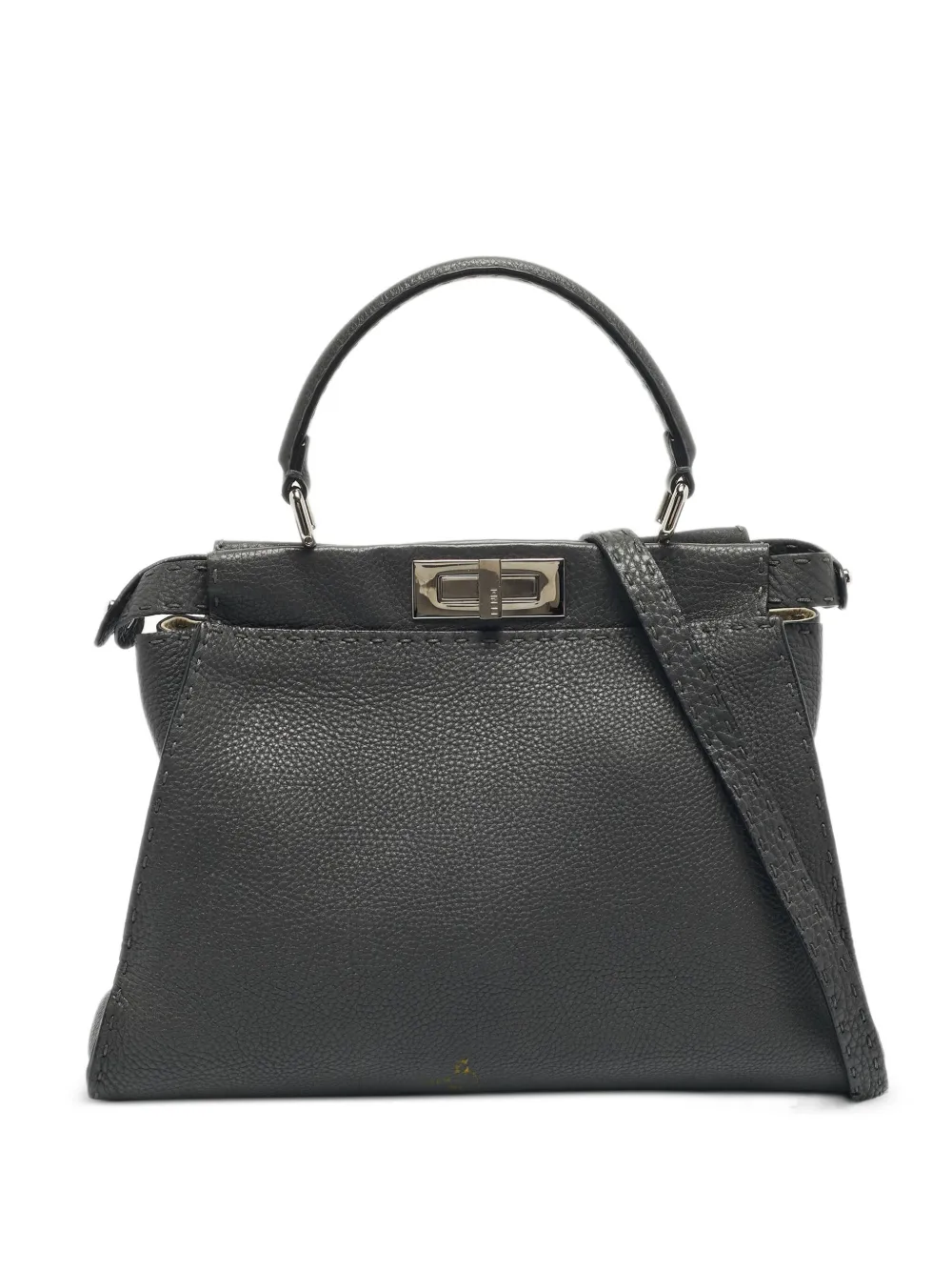 Fendi Pre-Owned Borsa a spalla Peekaboo - Grigio