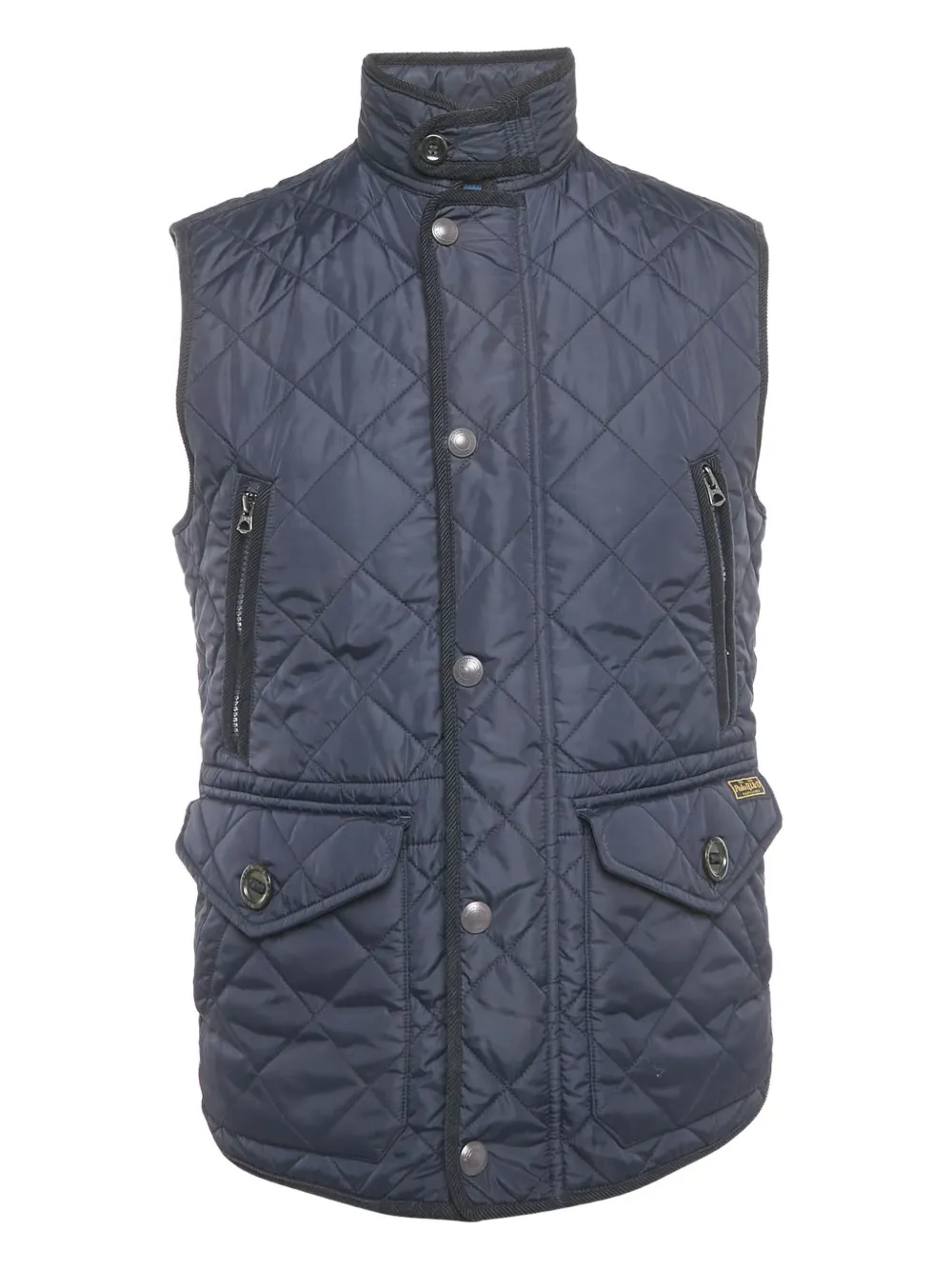Pre-owned Polo Ralph Lauren Quilted Gilet In Blue