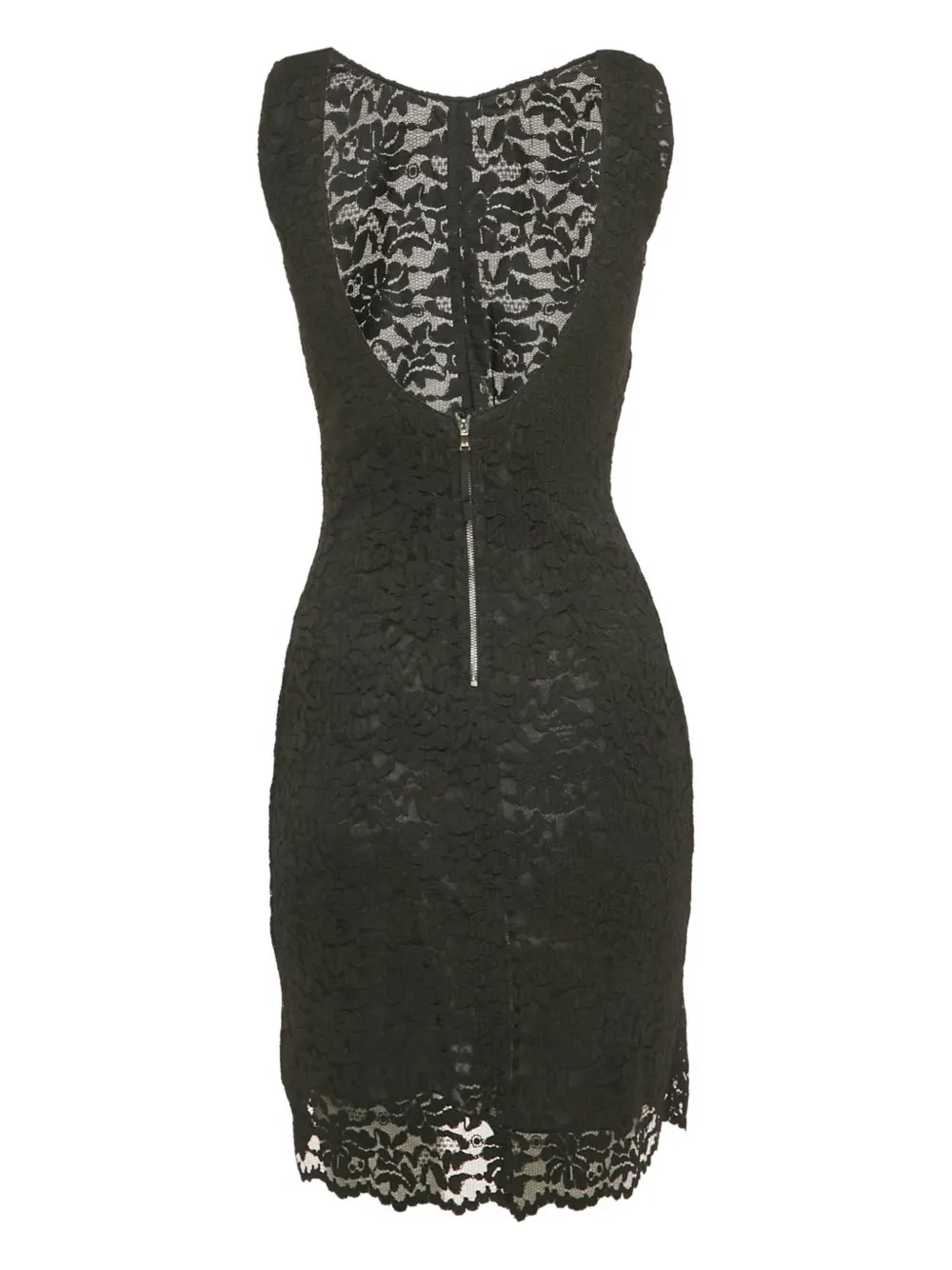 Dolce & Gabbana Pre-Owned Mini-jurk met kant - Zwart