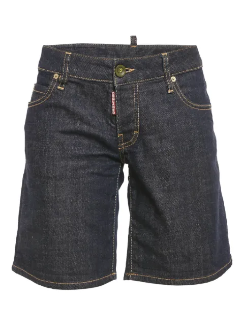 DSQUARED2 logo-patch denim shorts