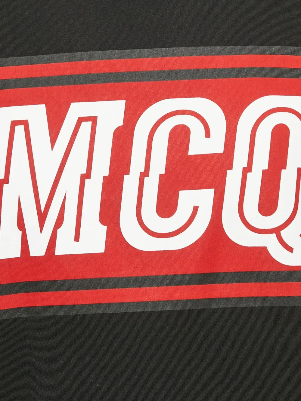 Pre-owned Alexander Mcqueen Logo-print T-shirt In Black