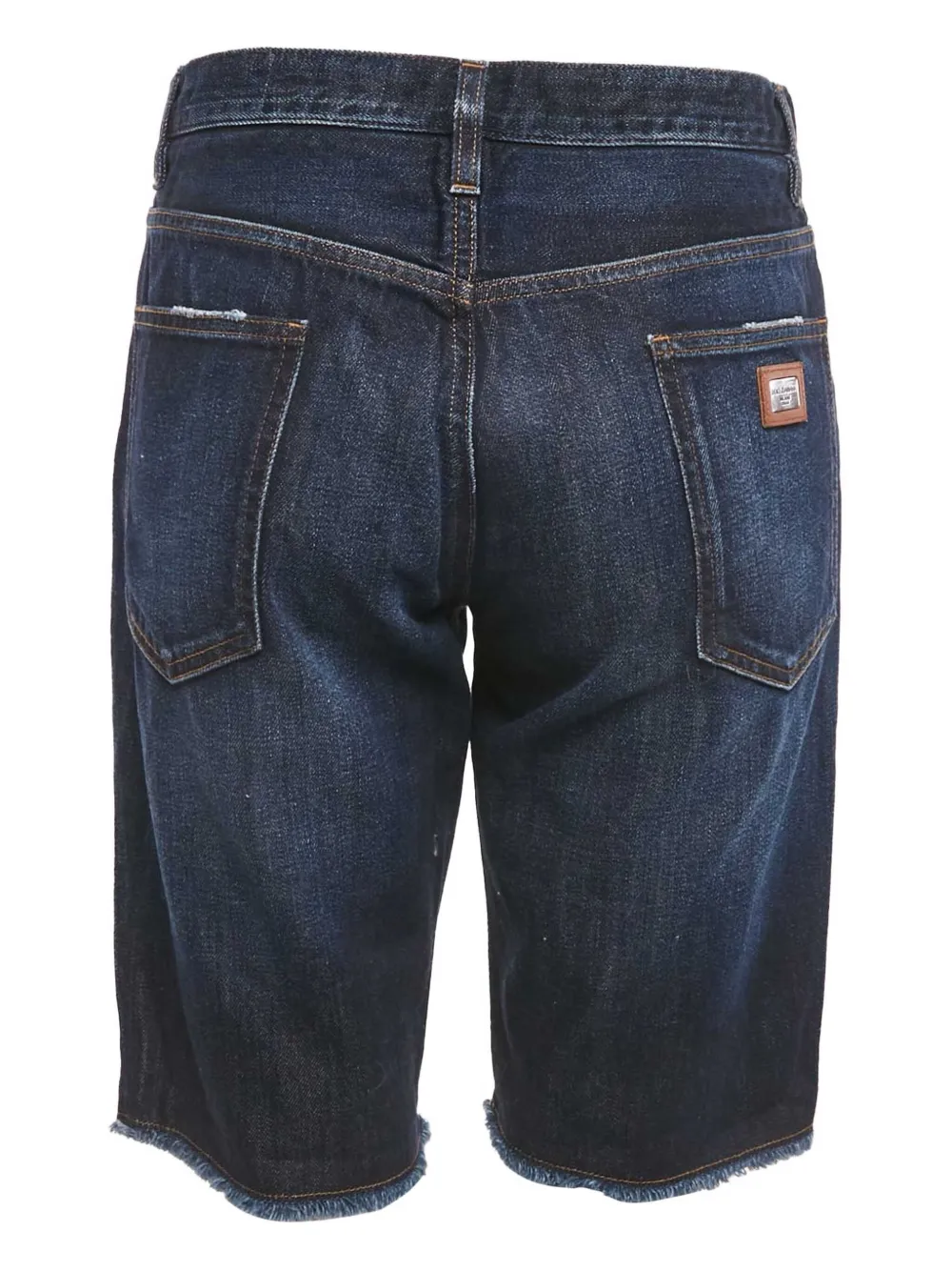 Pre-owned Dolce & Gabbana Cotton Denim Shorts In Blue