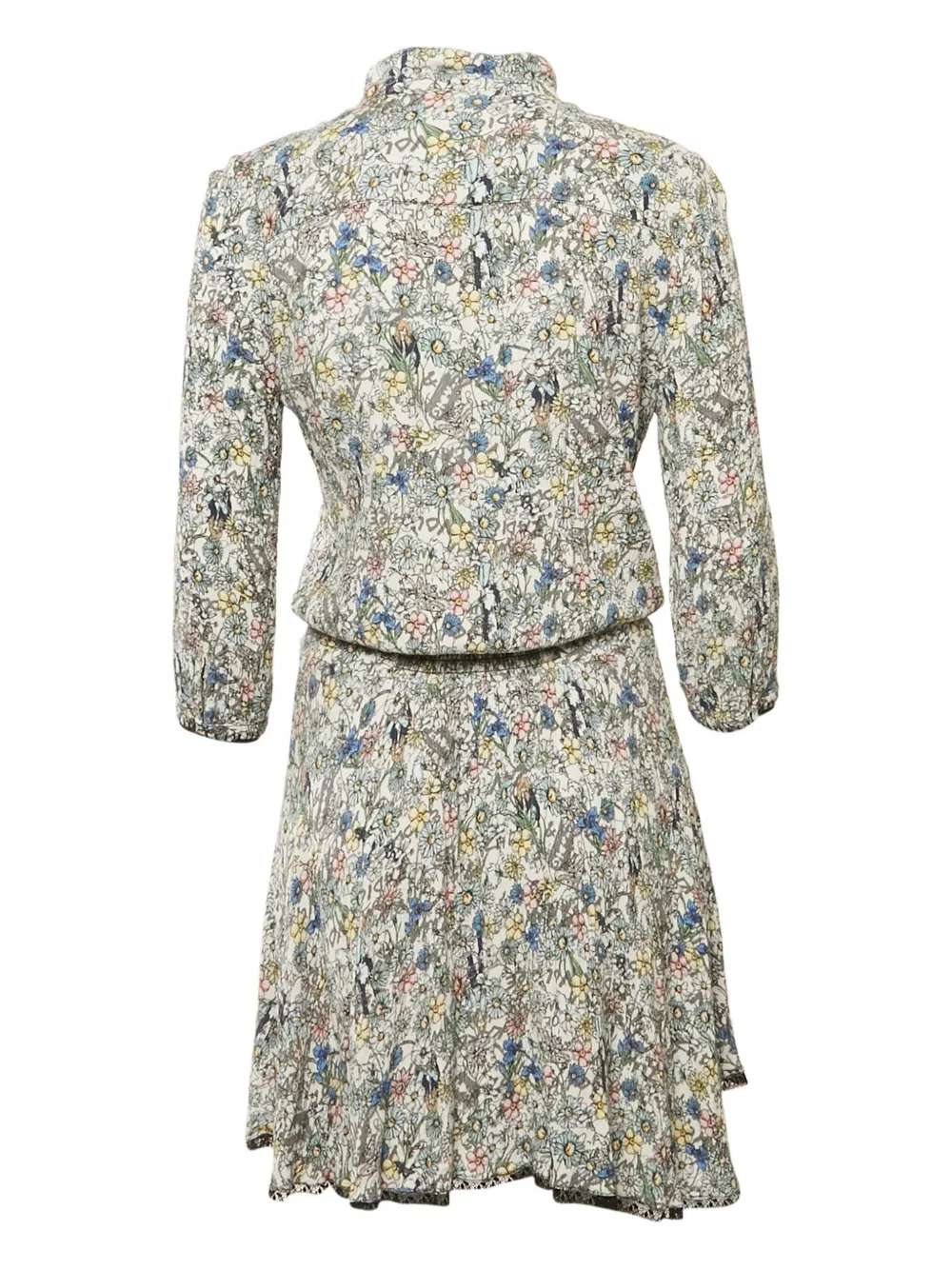 Zadig&Voltaire Chiffon jurk met print - Wit