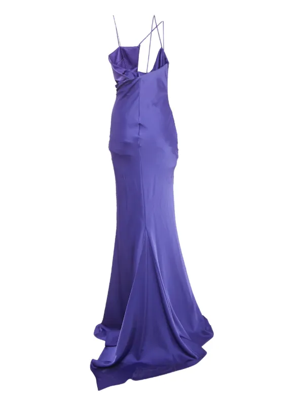 attico silk dress Attico Silk Ombre Dress XS