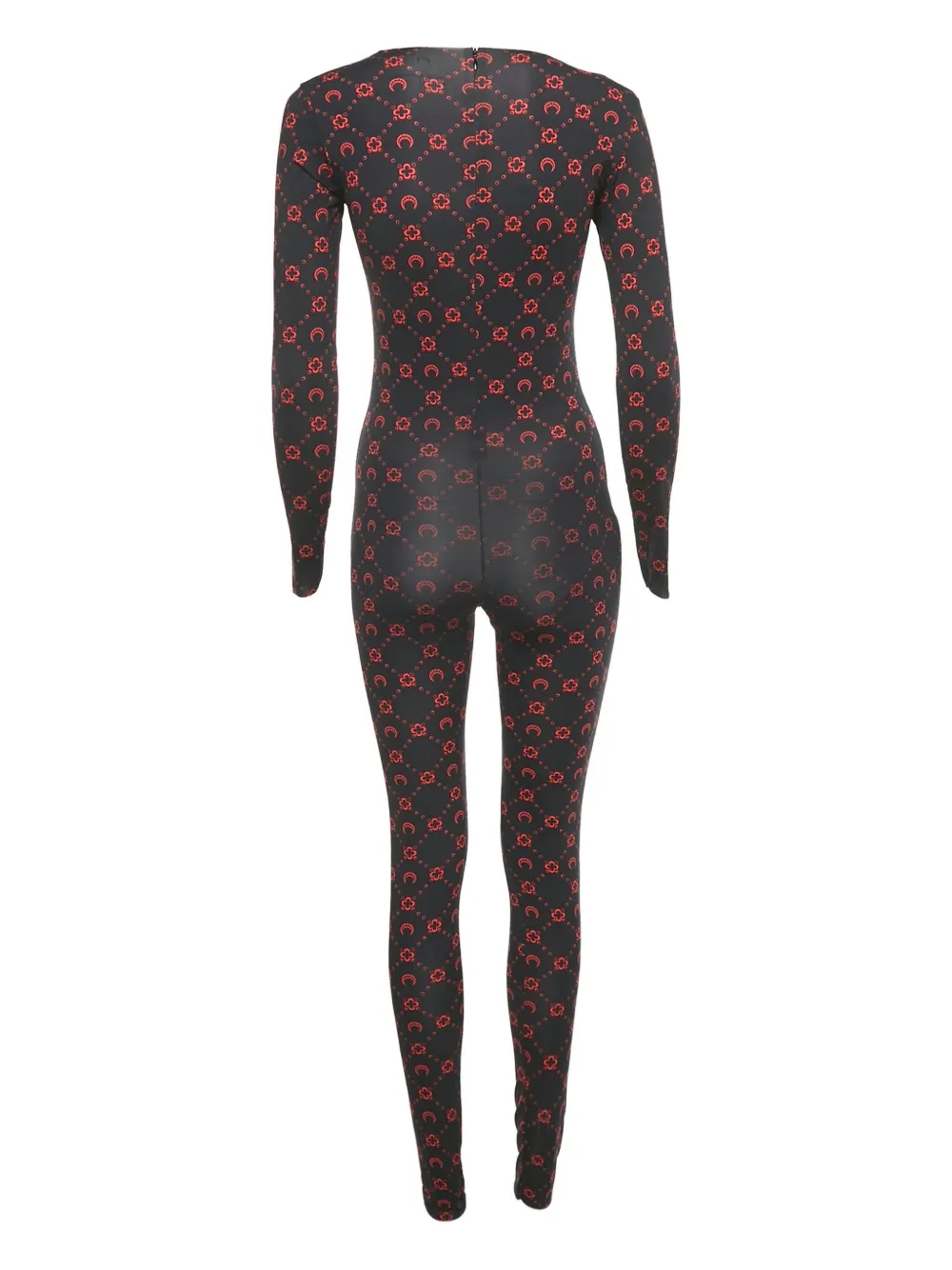 Marine Serre Jumpsuit met print - Zwart