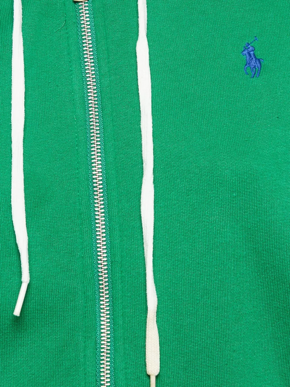 Pre-owned Polo Ralph Lauren Polo Pony Zip-up Hoodie In Green