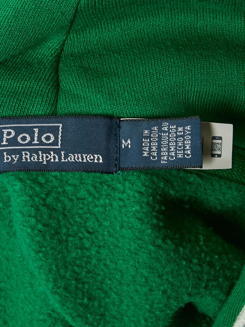 Pre-owned Polo Ralph Lauren Polo Pony Zip-up Hoodie In Green