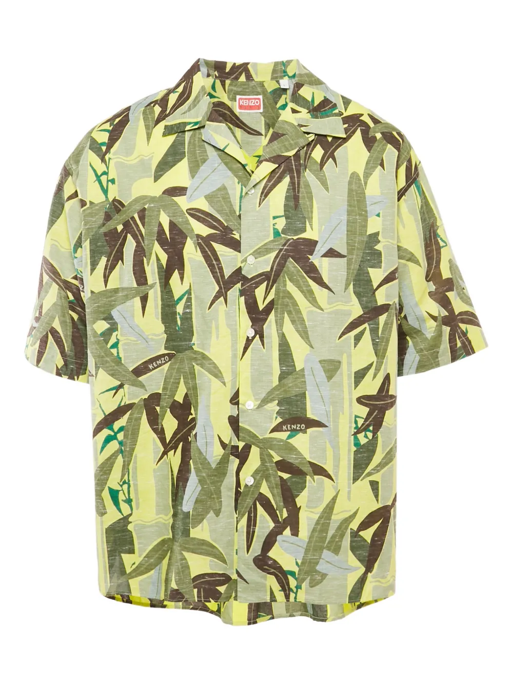 Kenzo Pre-Owned camisa con hojas estampadas | verde | Image 1