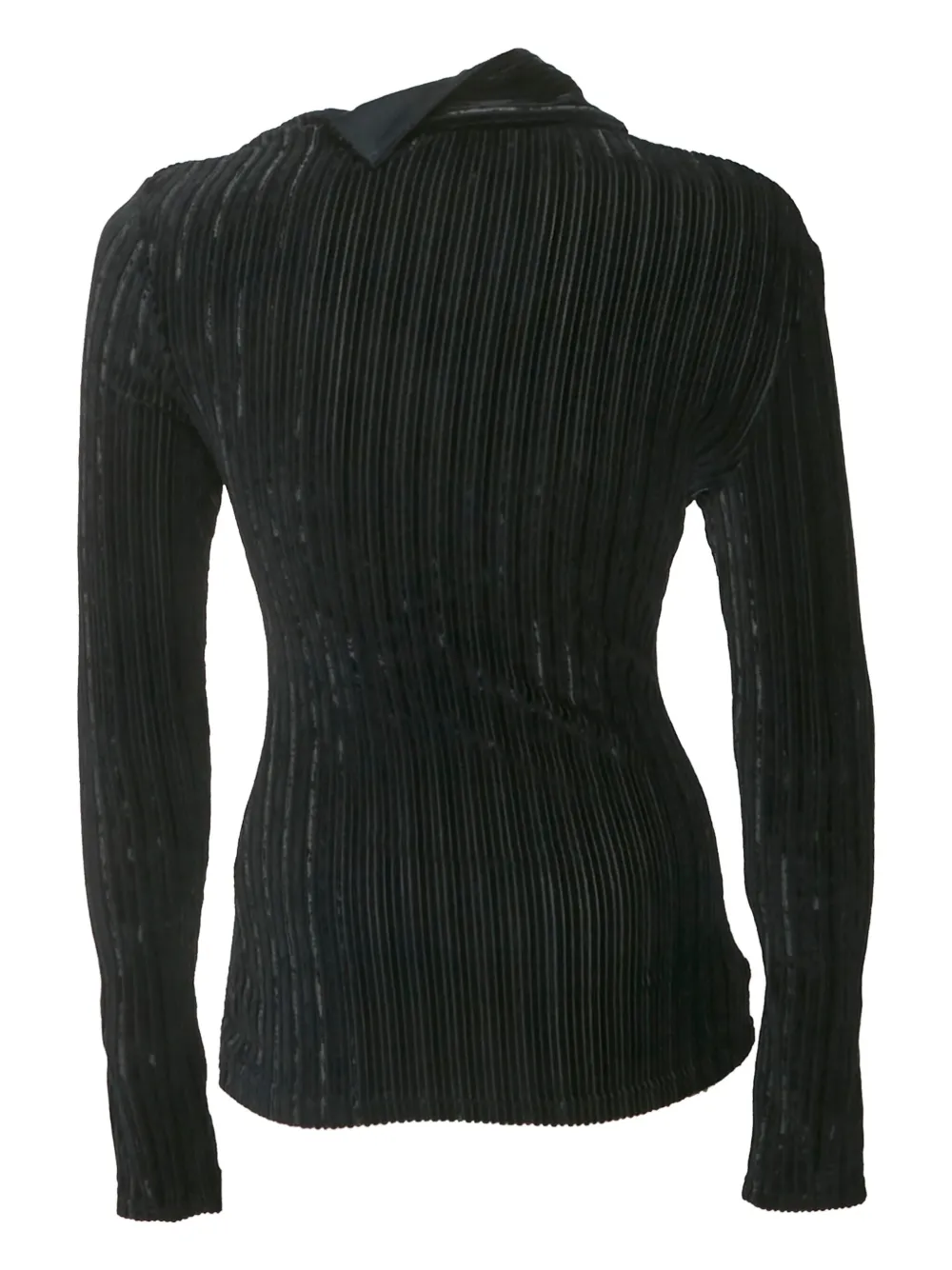 Balmain Pre-Owned top texturizado con diseño plisado | Image 2