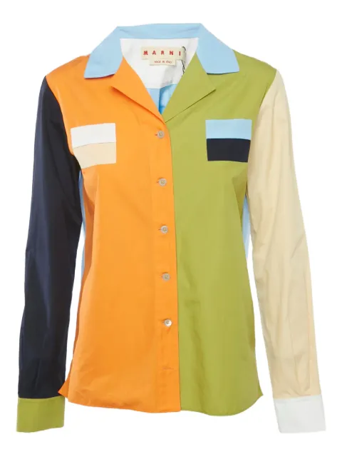 Marni Pre-Owned camisa con diseño color block