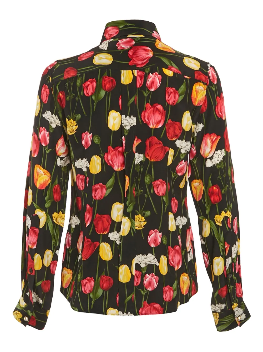 Dolce & Gabbana Pre-Owned camisa de seda con tulipanes estampados | Image 2