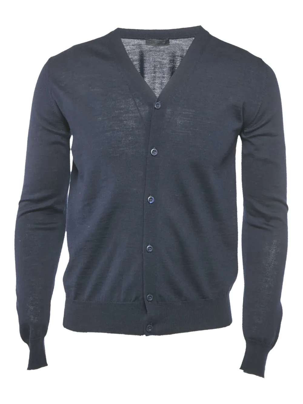 Prada Pre-Owned fine-knit wool cardigan | Blue | Image 1
