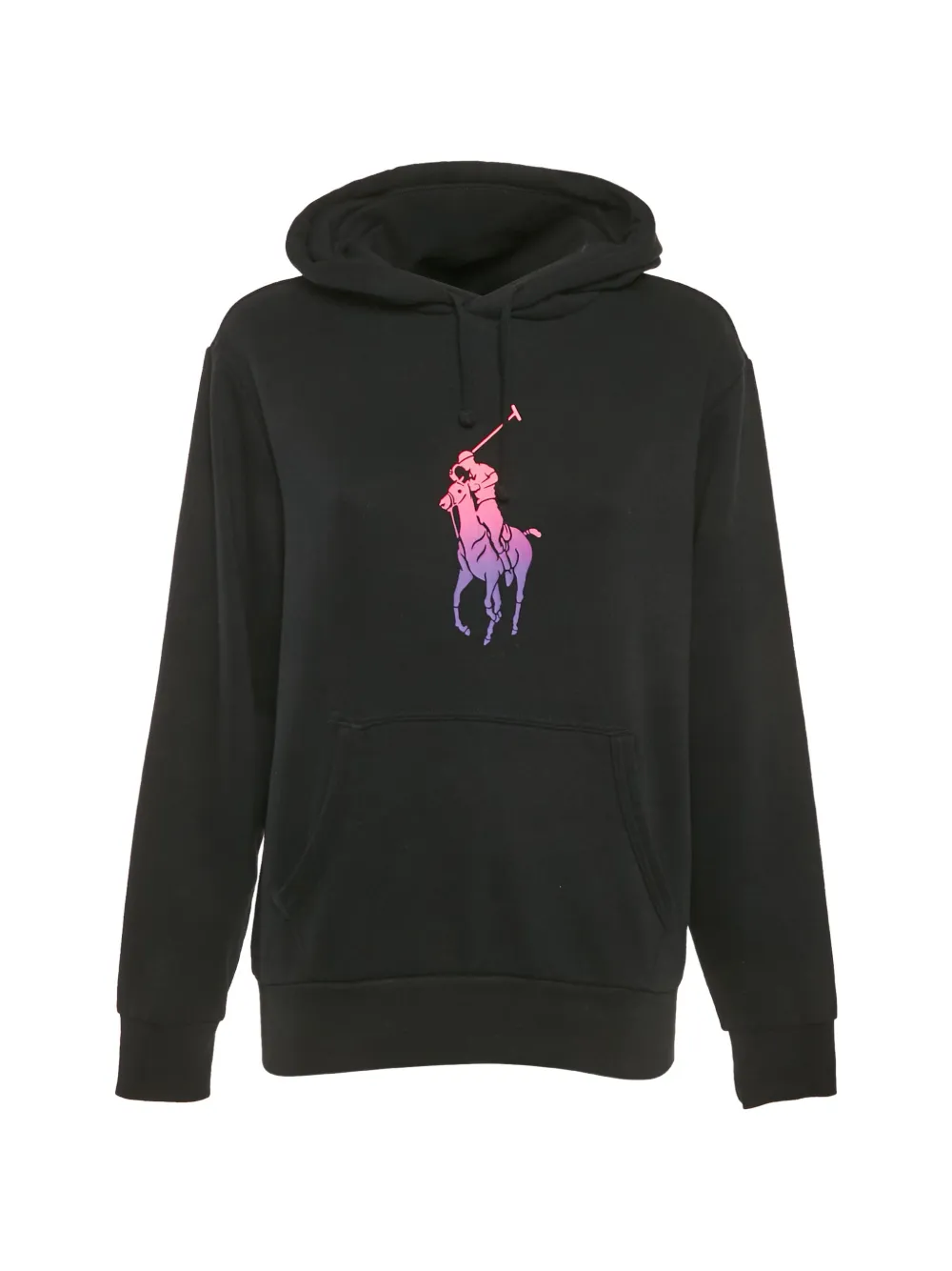 Polo Ralph Lauren print-detail long-sleeve hoodie - Nero