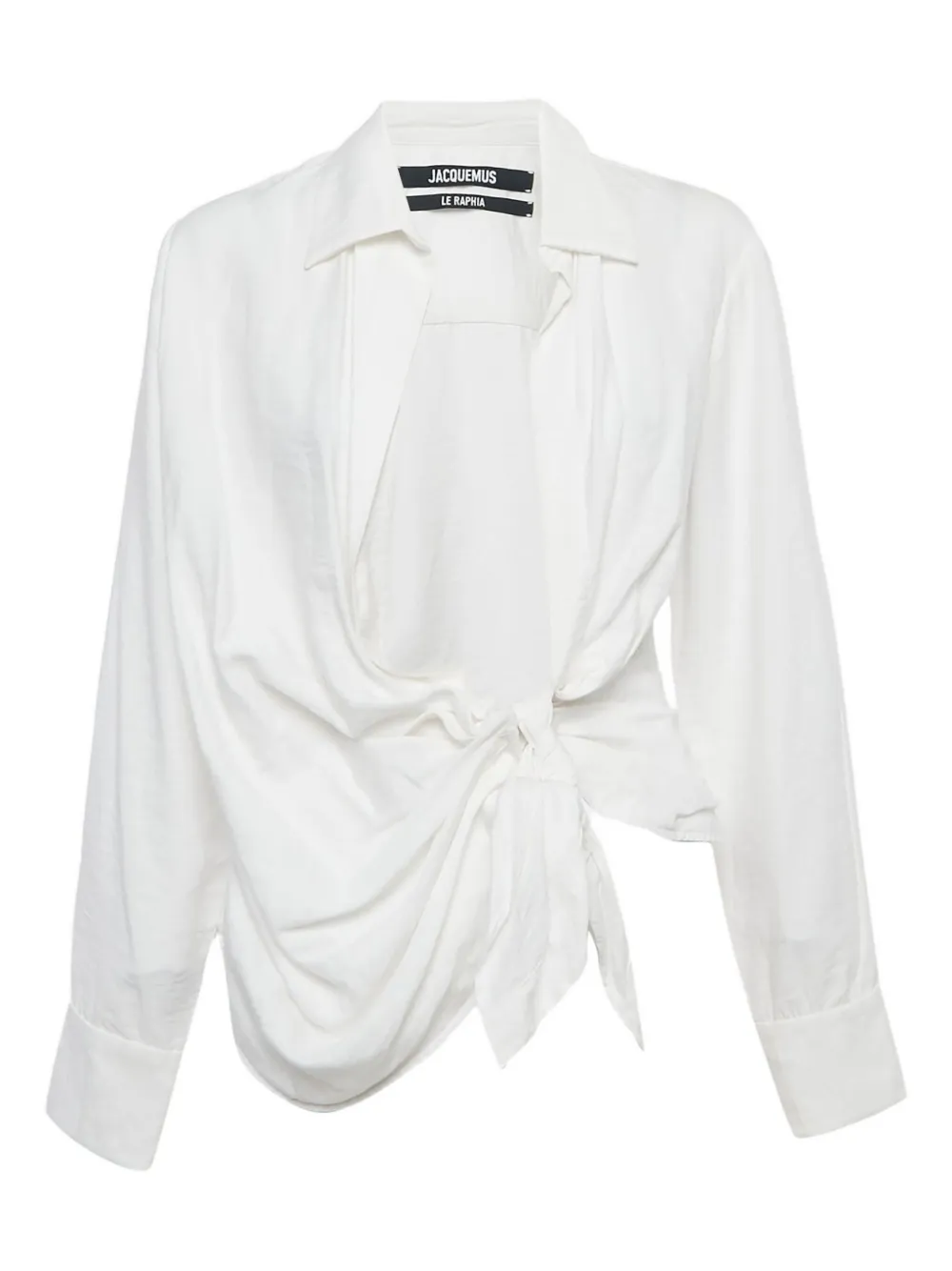 Jacquemus Pre-Owned blusa con moño | blanco | Image 1