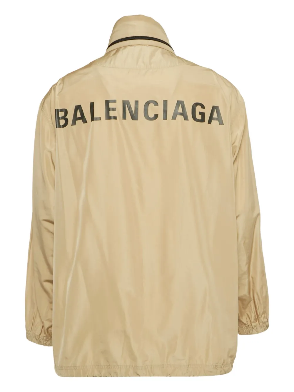 Balenciaga Pre-Owned chamarra con capucha oculta y logo estampado | Image 2