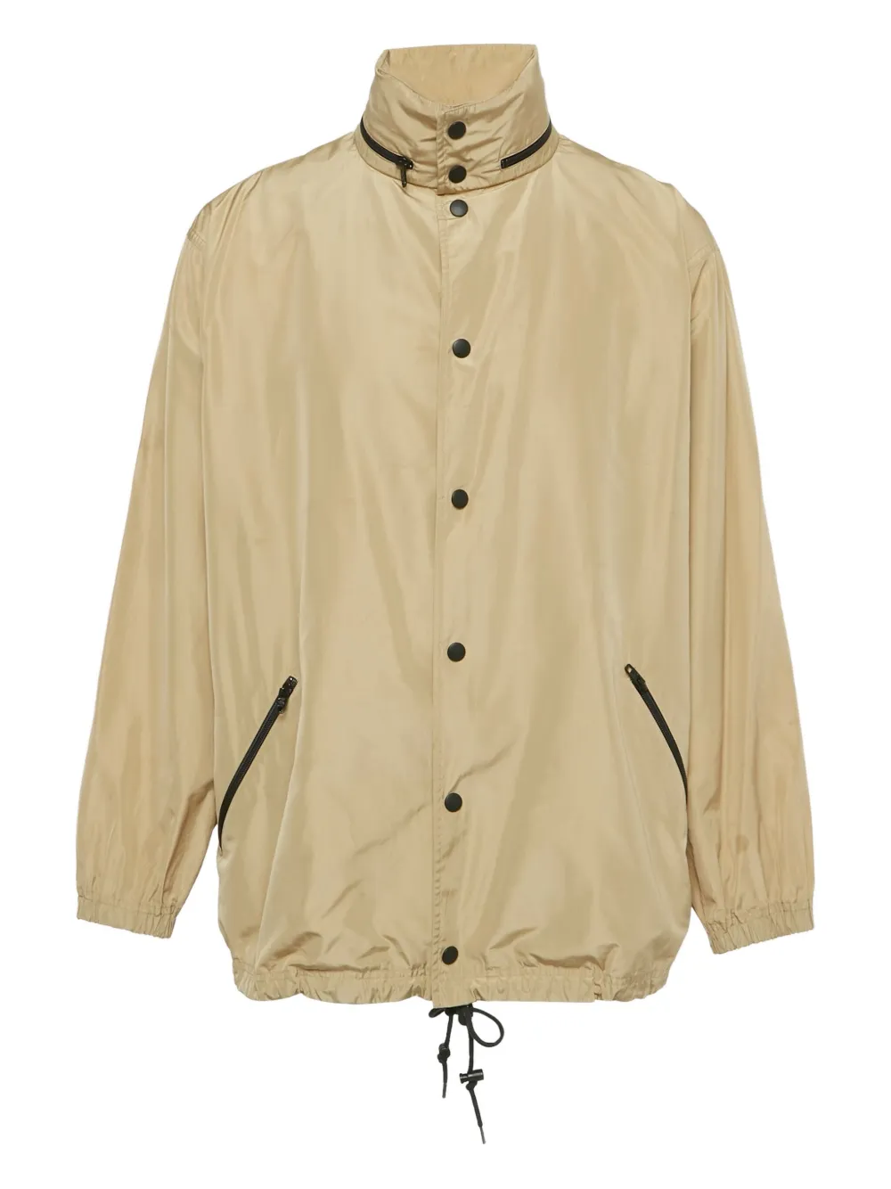 Balenciaga Pre-Owned chamarra con capucha oculta y logo estampado | neutro | Image 1