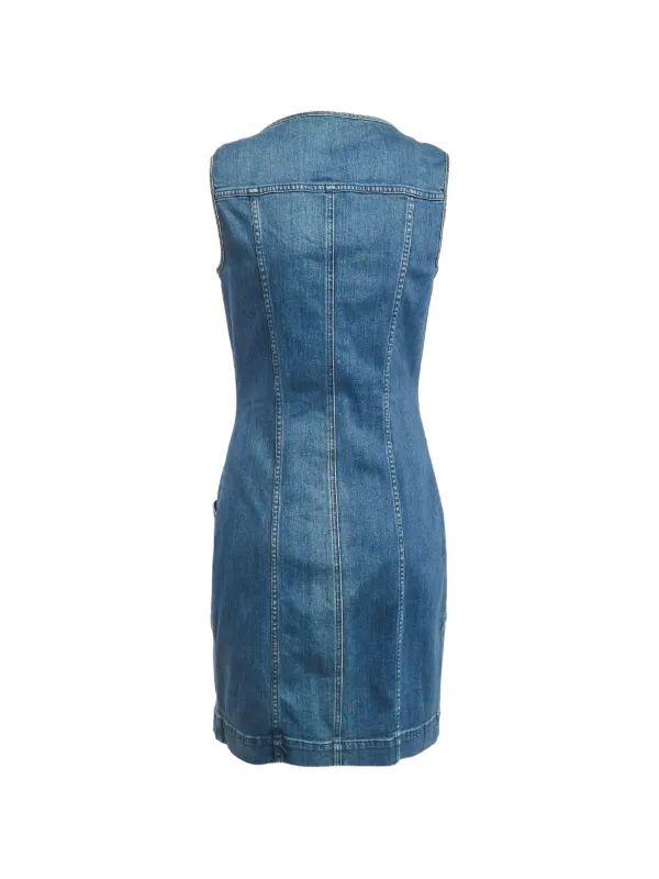 white christmas dresses Stella McCartney Linda Sleeveless Denim Dress Blue main image 0