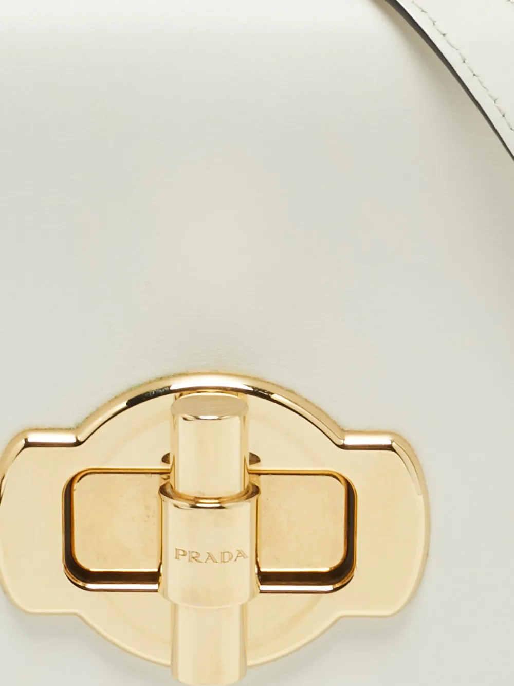 Pre-owned Prada Leather Crossbody Bag In White