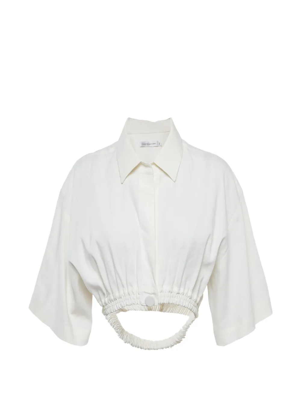 Christopher Esber Camicia crop - Bianco
