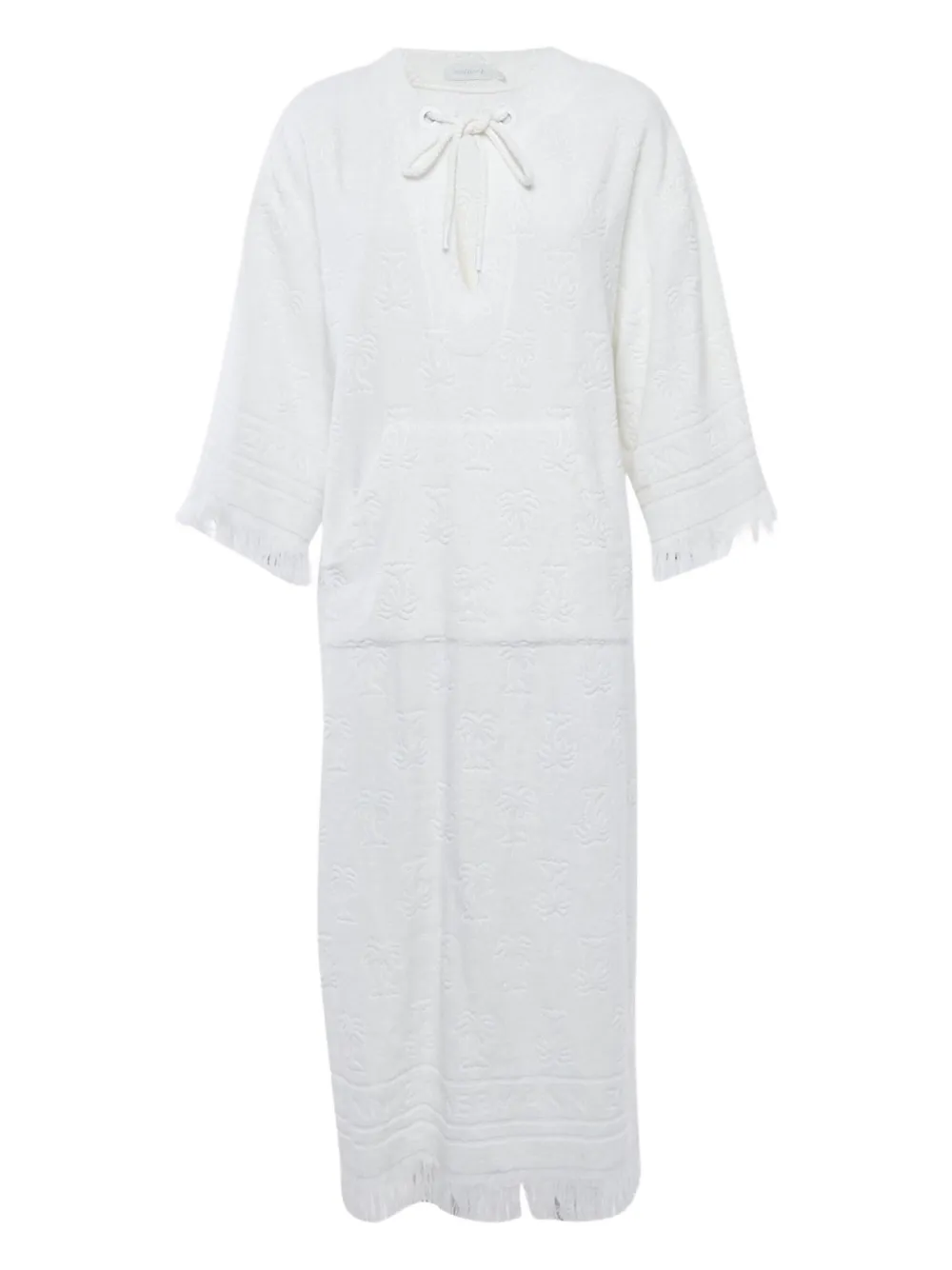 ZIMMERMANN robe longue à franges | blanc | Image 1