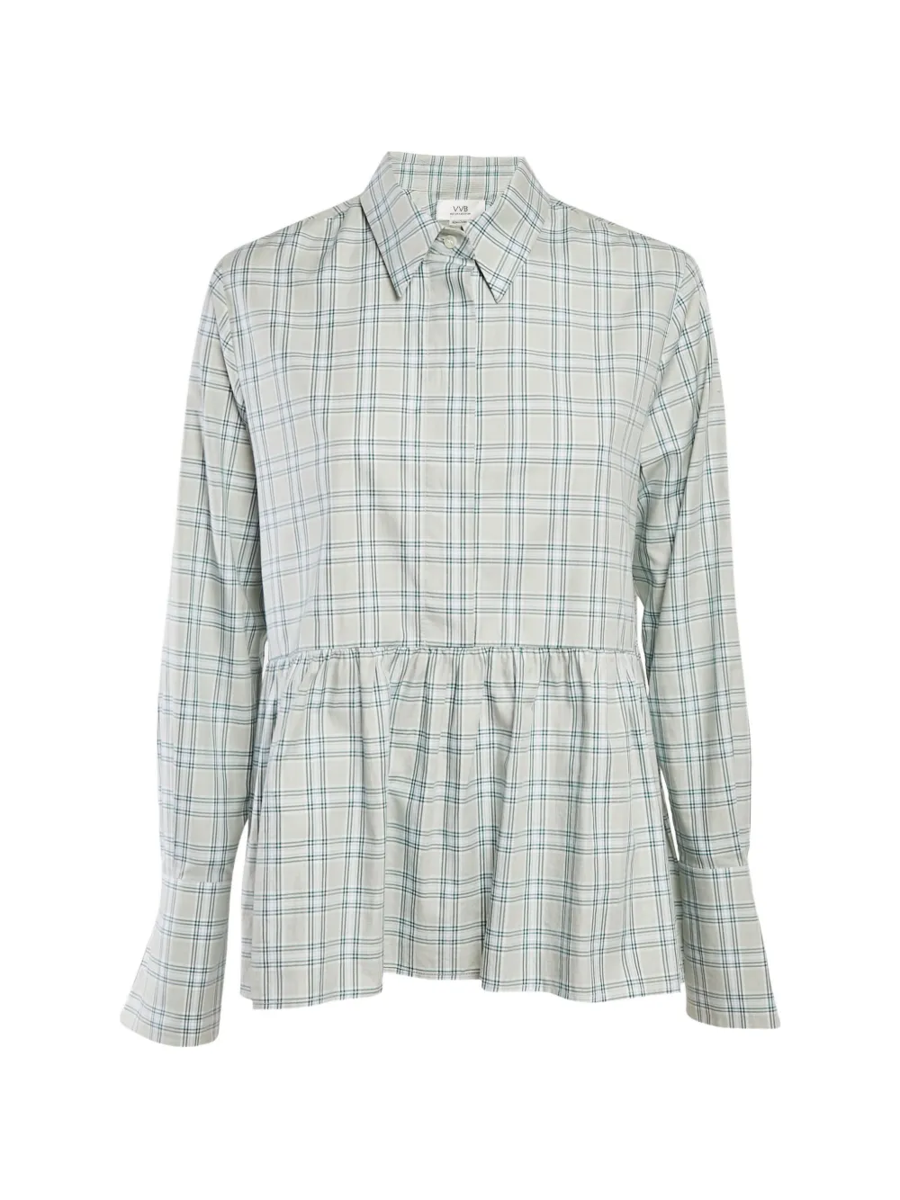 Victoria Victoria Beckham Blusa a quadri - Verde