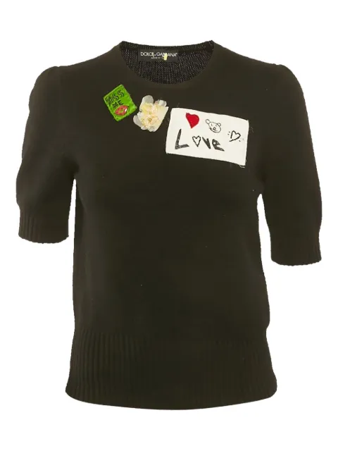 Dolce & Gabbana Pre-Owned suéter con apliques