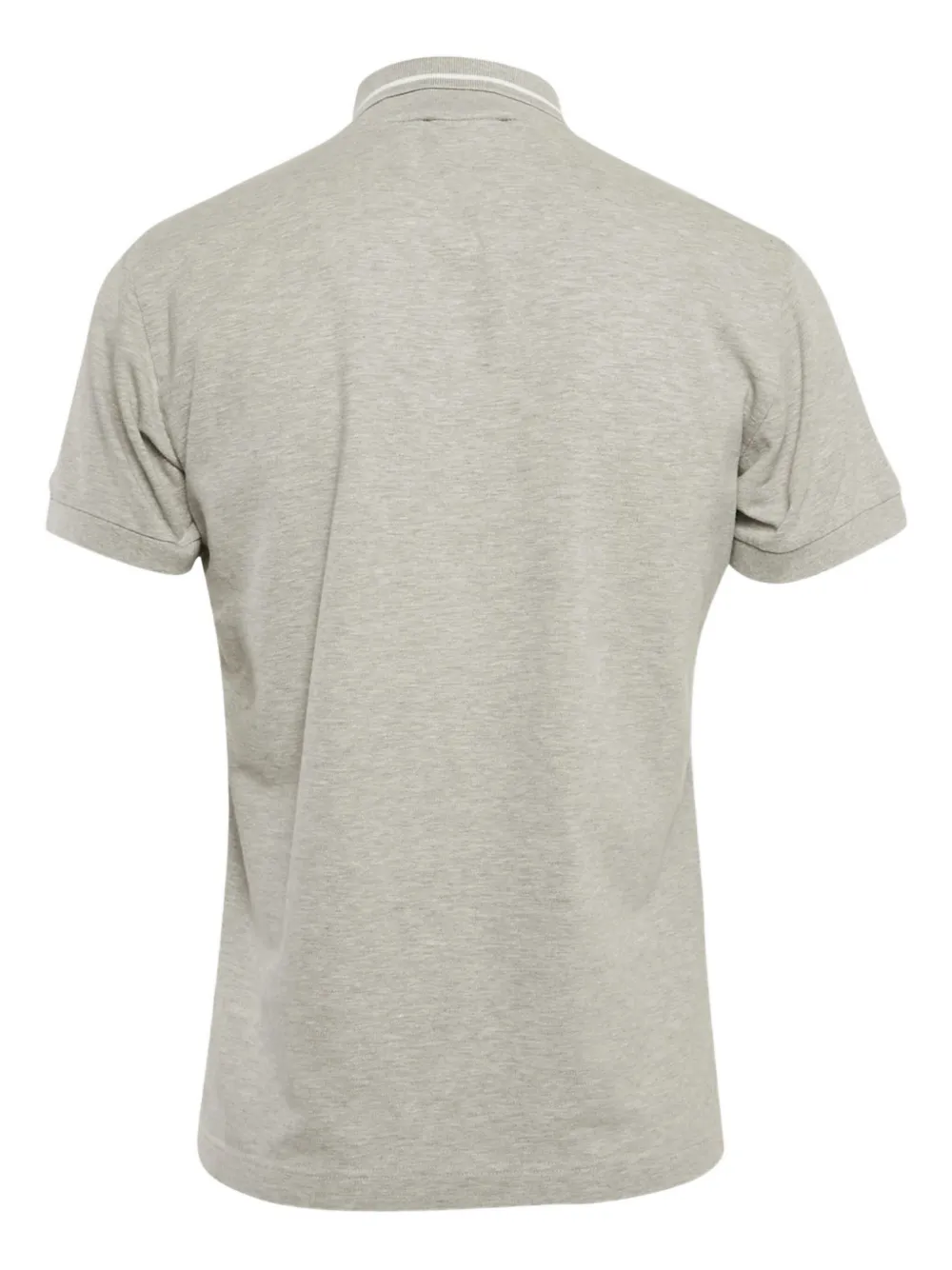 Pre-owned D&g Embroidered-logo Polo Shirt In Gray