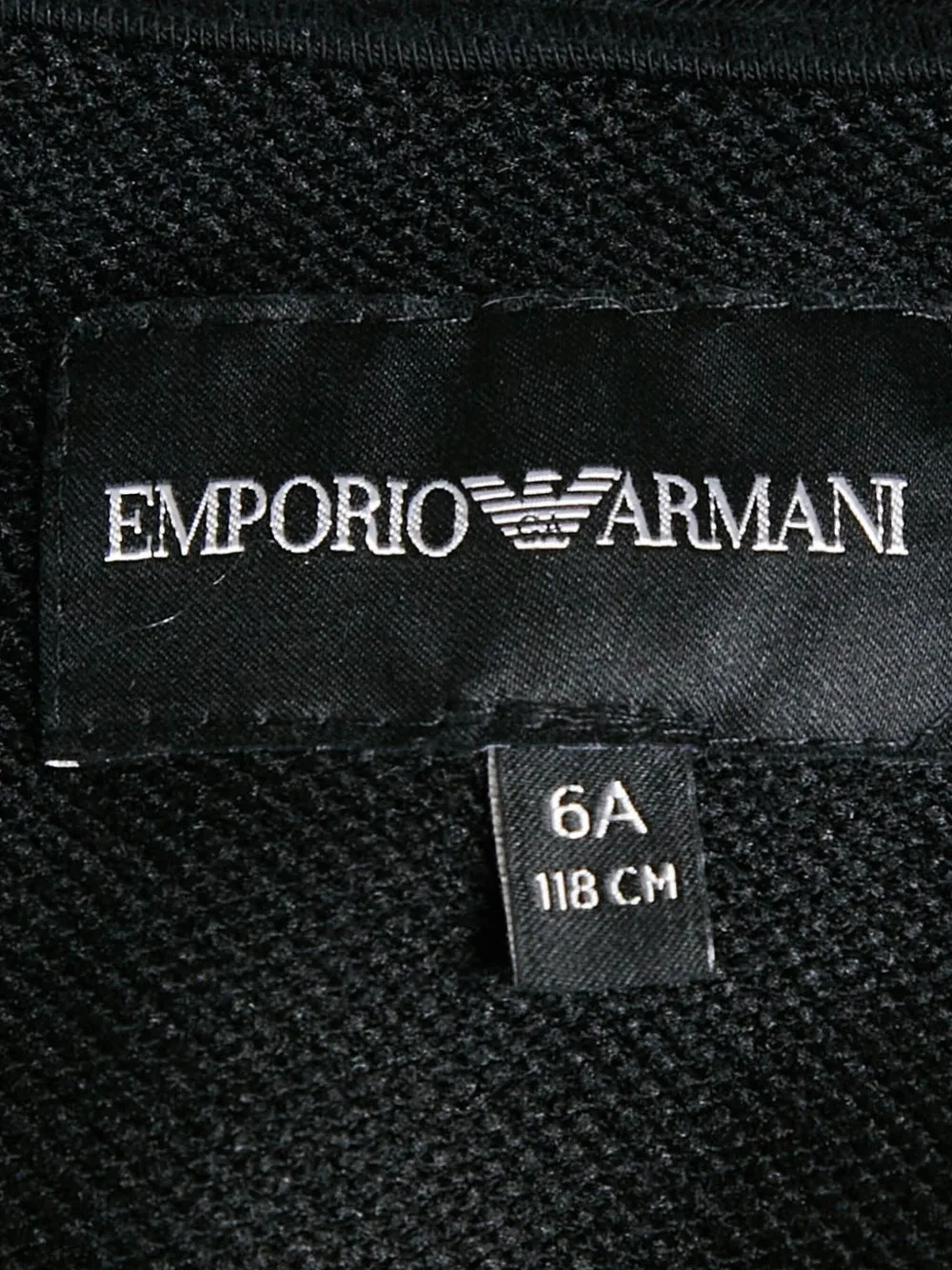 Emporio Armani Pre-Owned Hoodie met rits Zwart
