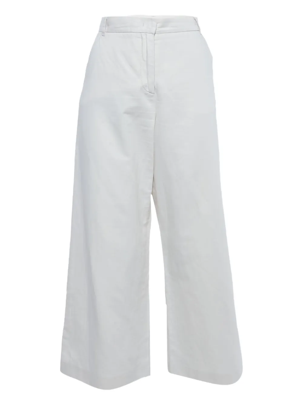 Weekend Max Mara pantalones estilo gabardina de algodón | blanco | Image 1