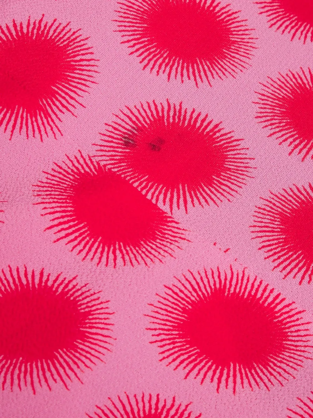 DVF Diane von Furstenberg Mini-wikkeljurk met zonprint - Roze
