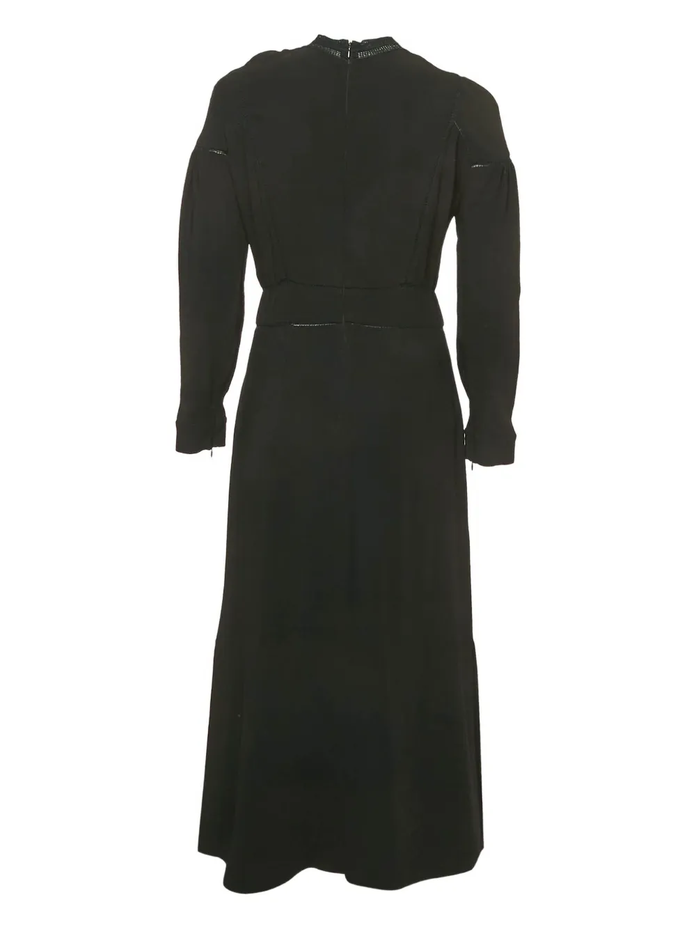 Burberry Pre-Owned Midi-jurk met kanten vlak - Zwart