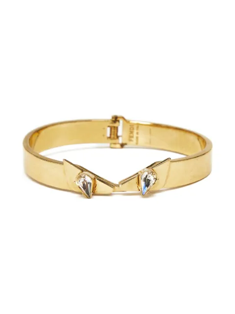 Fendi Pre-Owned crystal-embellished bangle bracelet