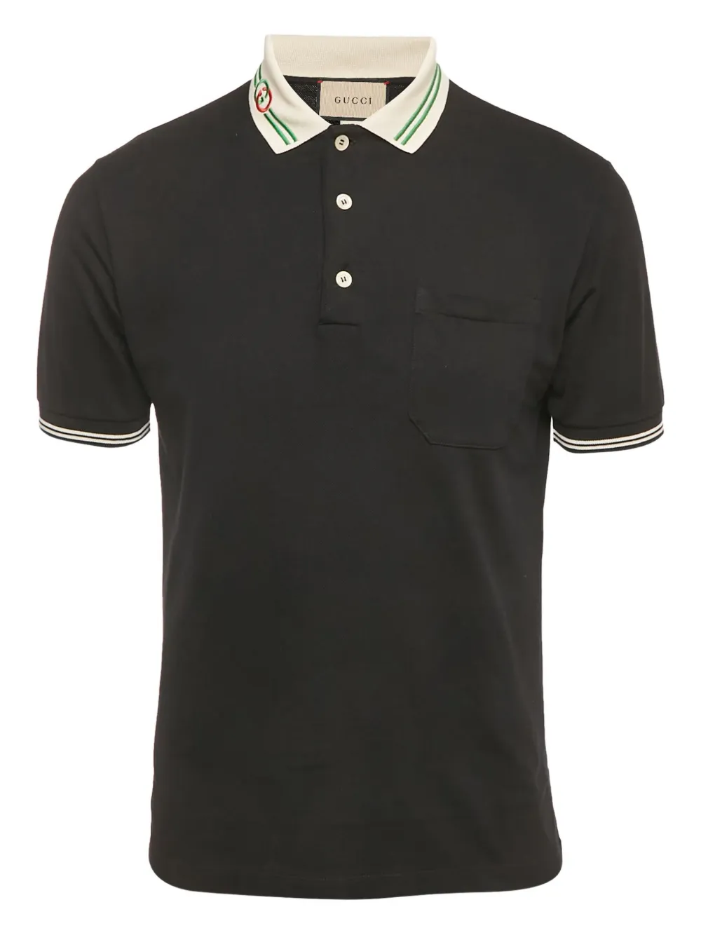 Gucci Pre-Owned playera tipo polo con detalle GG | negro | Image 1