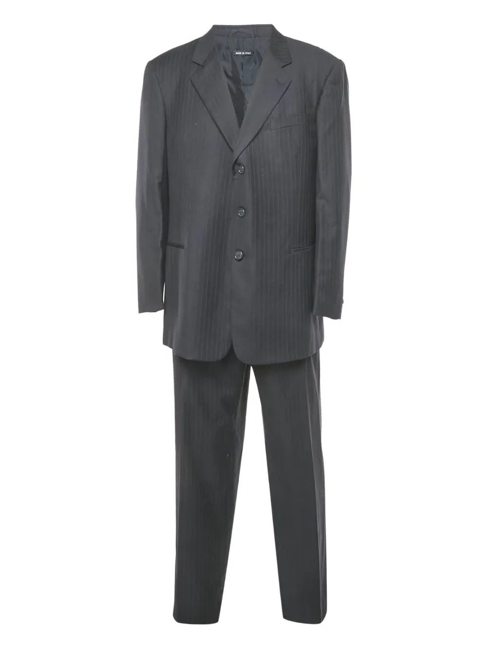 Armani Vintage Completo due pezzi a righe - Blu