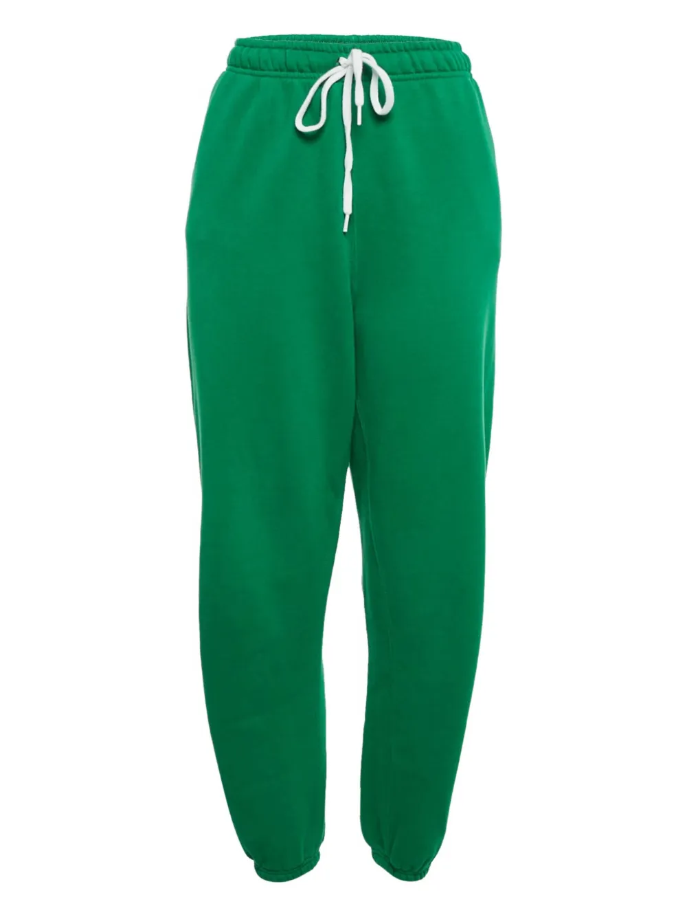 Pre-owned Polo Ralph Lauren Cuffed Cotton Track Pants In Green