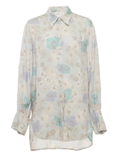 SANDRO floral-print shirt