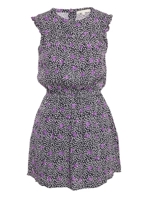 Maje floral-print ruffle mini dress