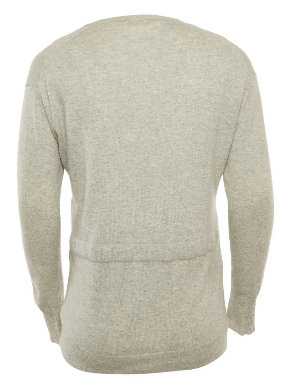 Pre-owned Alexander Mcqueen V-neck Sweater In Gray